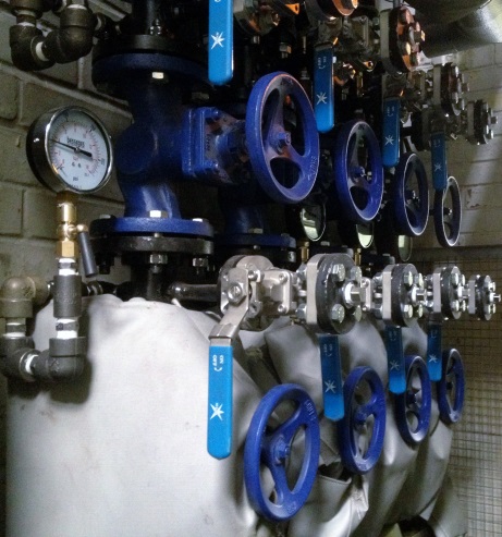 Double block and bleed valves installed on a process steam system as per our technical teams recommendation